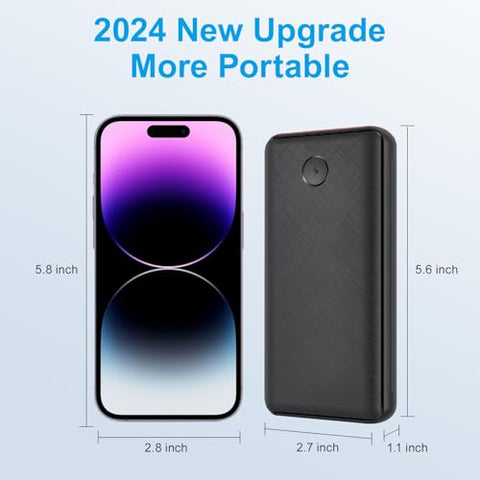 30,000 Triple-Outlet Power Bank with Flashlight