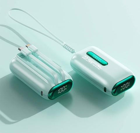 10,000 mAh Portable Power Bank - USB-C & Lightning