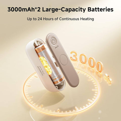 Hand Warmers Rechargeable 2 Pack by Beautiful Things:  Electric Handwarmers, Portable Pocket Heater, Gifts for Christmas, Outdoor, Hunting, Golf, Camping Accessories