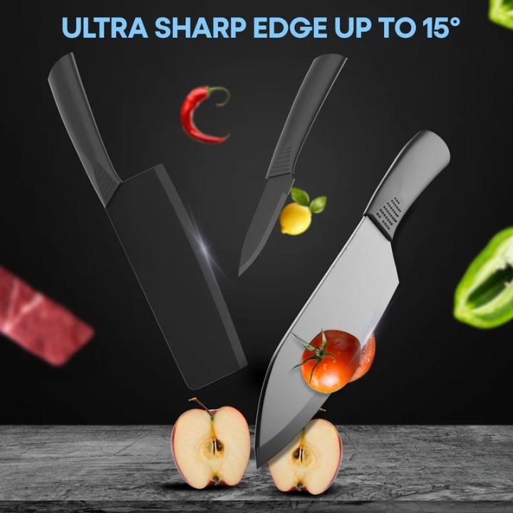Professional 3-in-1 Stainless Steel Chef Knife Set - Kitchen Knives