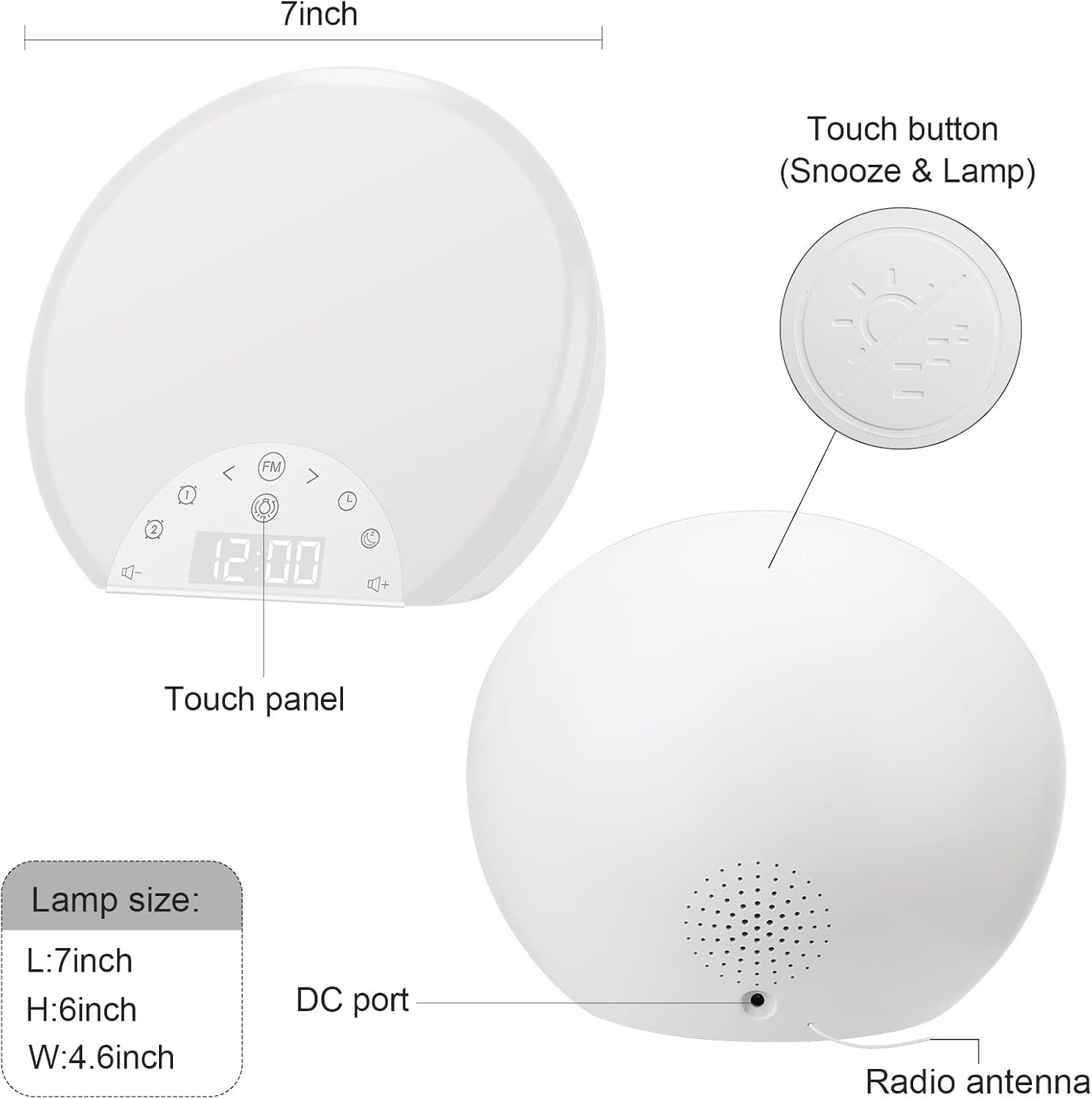 RISE LED Alarm with Sound