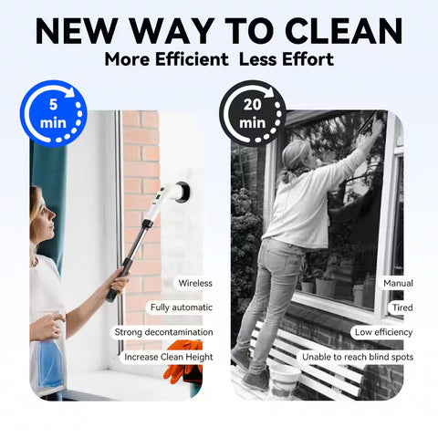 Electric Spin Scrubber (Cordless Cleaning) Brush with 6 Brush Heads - Product Code: K662