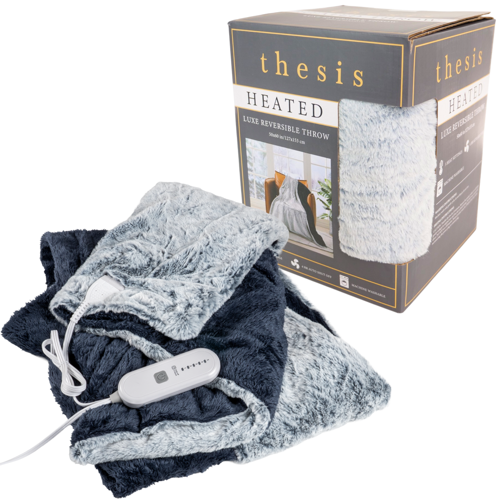 Thesis Faux Fur Reversible Heated Throw