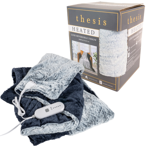 Thesis Faux Fur Reversible Heated Throw