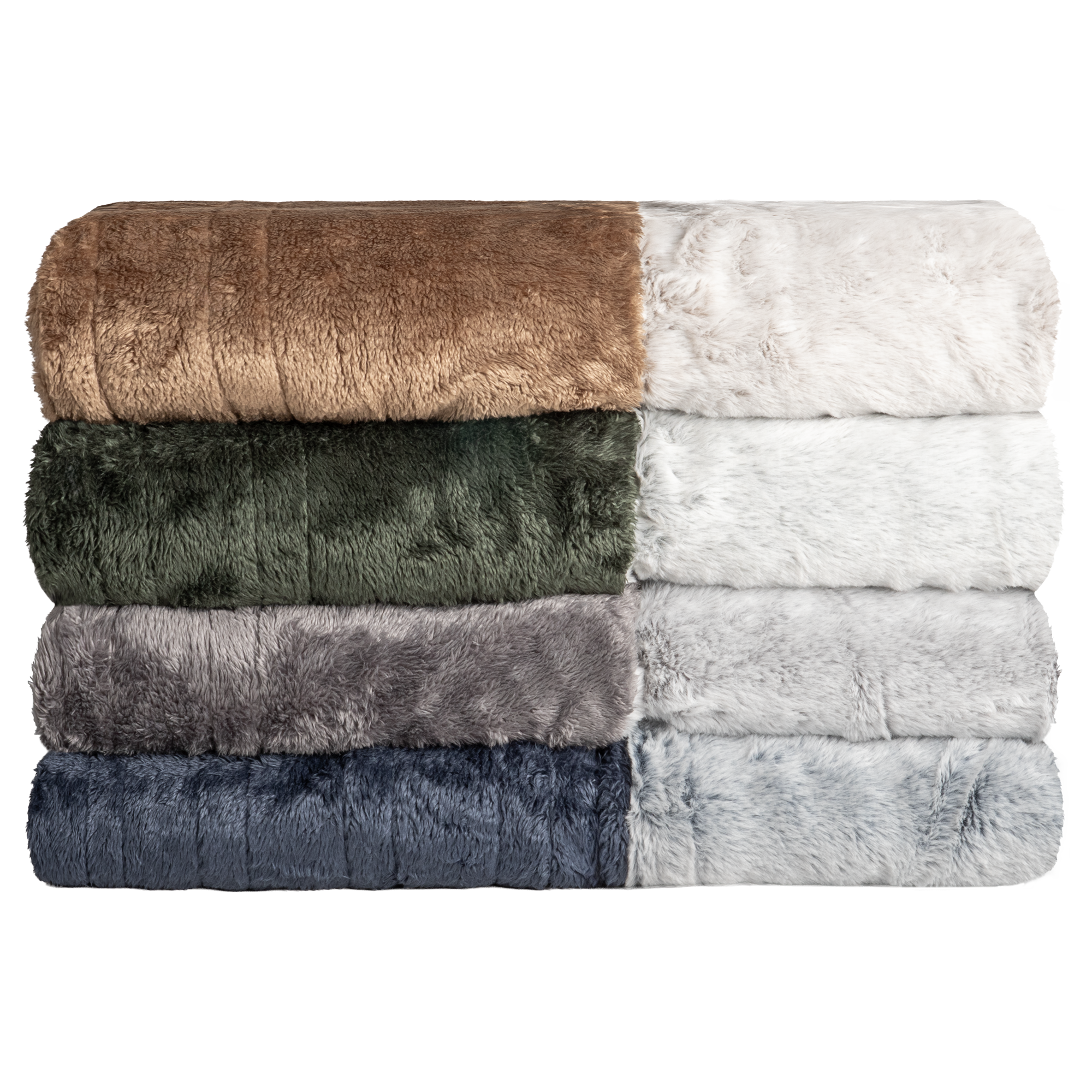 Thesis Faux Fur Reversible Heated Throw
