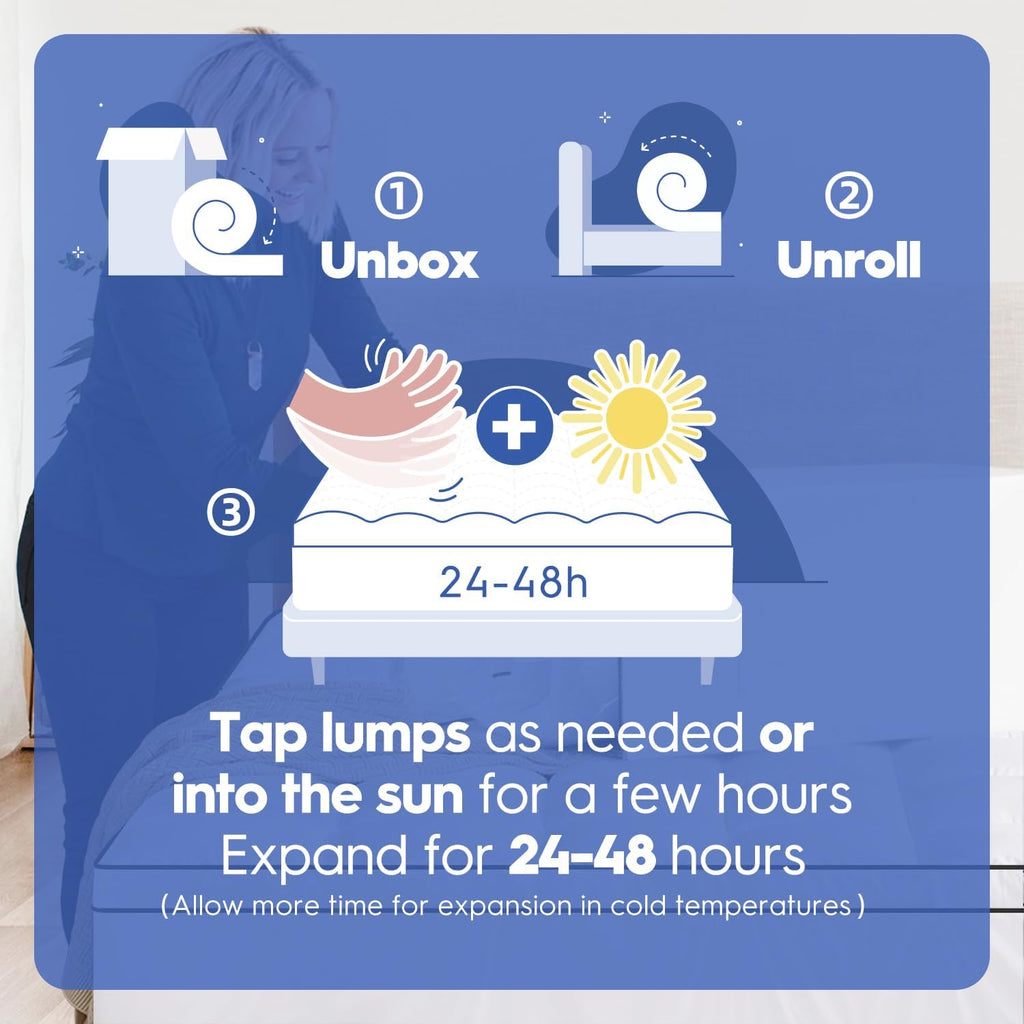 Uskrige Queen Mattress Topper, Extra Thick