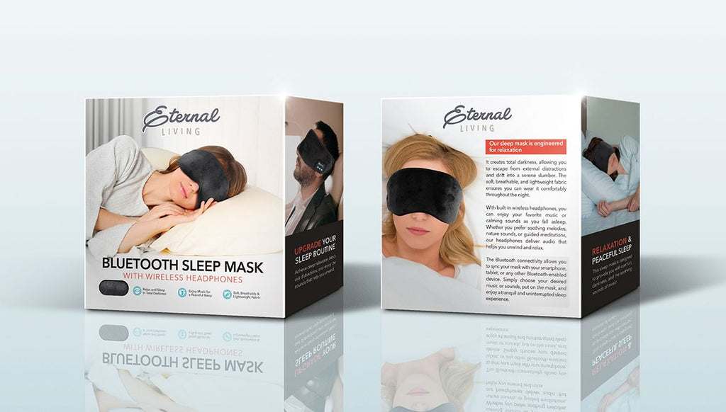 Sleep Eye Mask with Wireless Headphones (2-PACK)