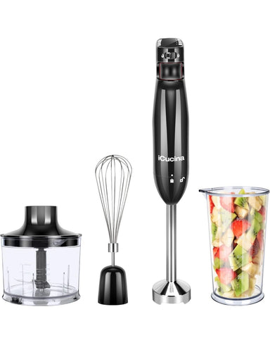 iCucina® Multi Speed Immersion Blender Hand Mixer